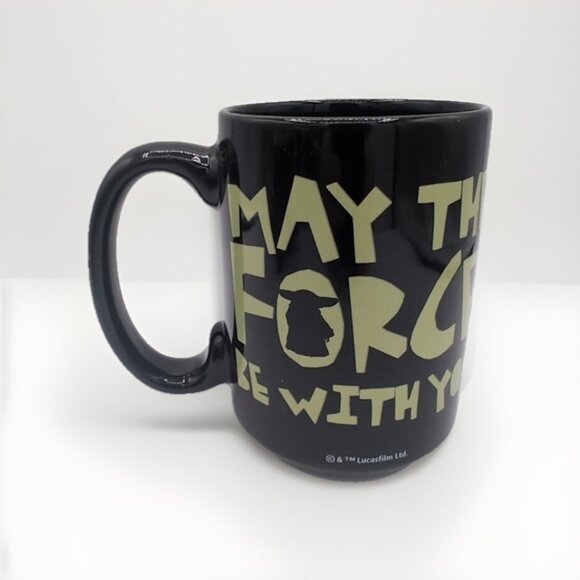 Zak The Mandalorian May the Force be with You 15 oz Coffee Mug Star Wars - Picture 2 of 7